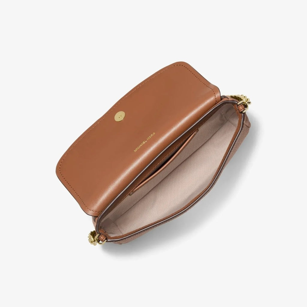 MICHAEL KORS SM FLAP CHAIN XBODY en color MARRON  (5)