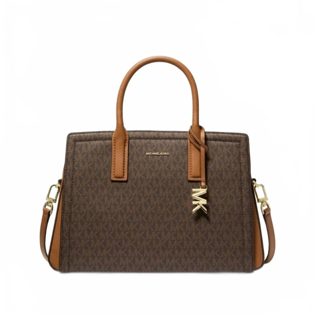 MICHAEL KORS MD SATCHEL en color MARRON  (4)