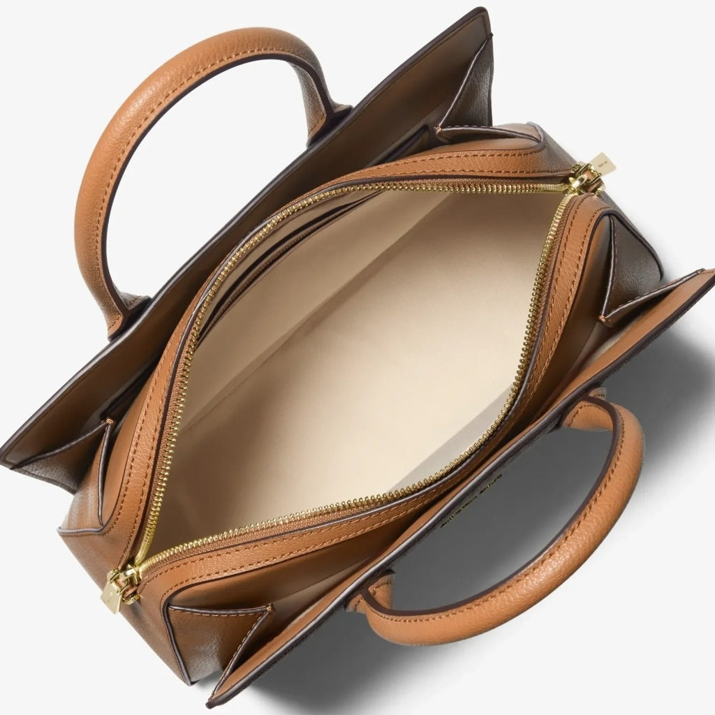 MICHAEL KORS MD SATCHEL en color MARRON  (5)