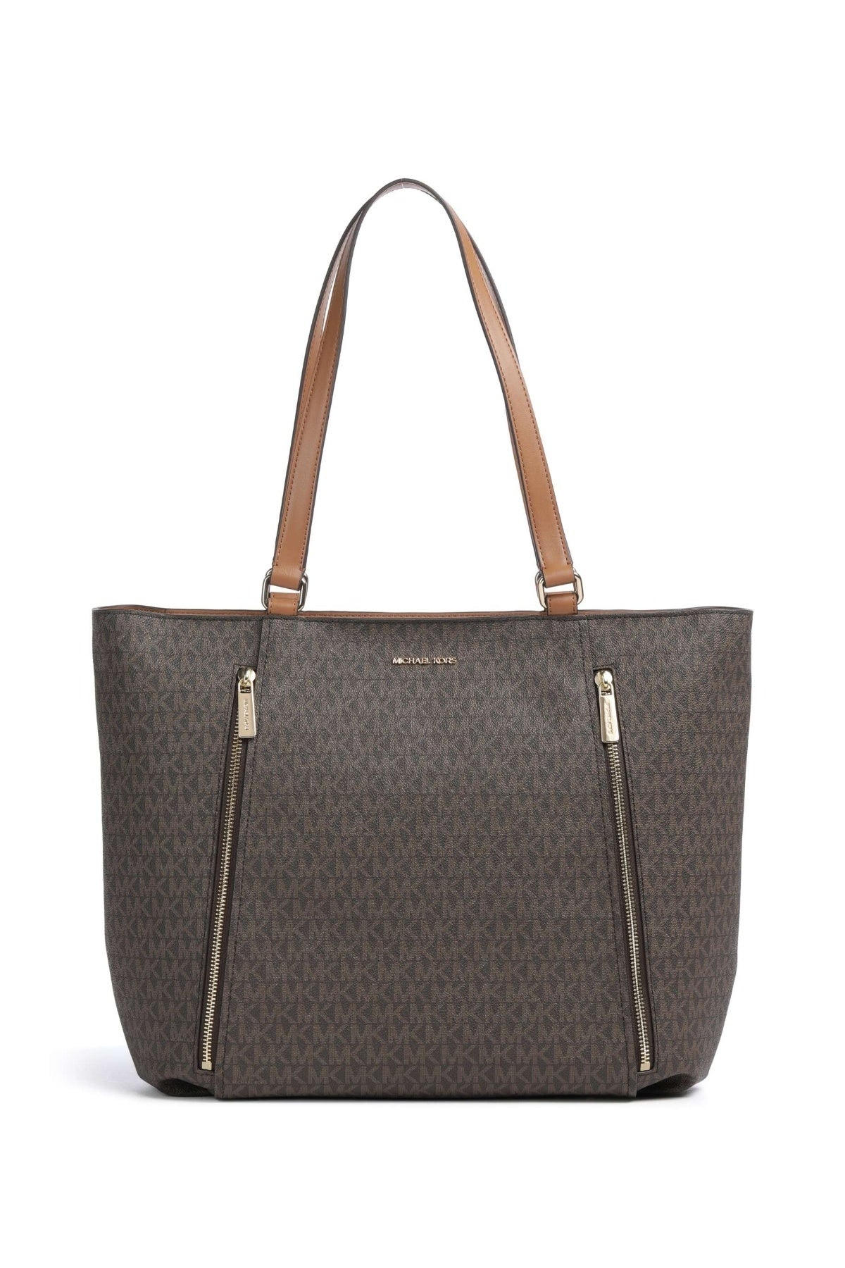 MICHAEL KORS LG ZIP TOTE en color MARRON  (1)