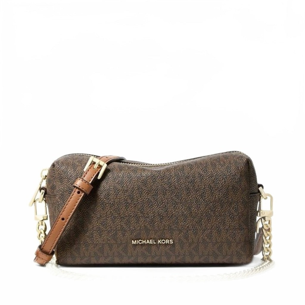 MICHAEL KORS SM SOFT XBODY W/ CHAIN en color MARRON  (4)
