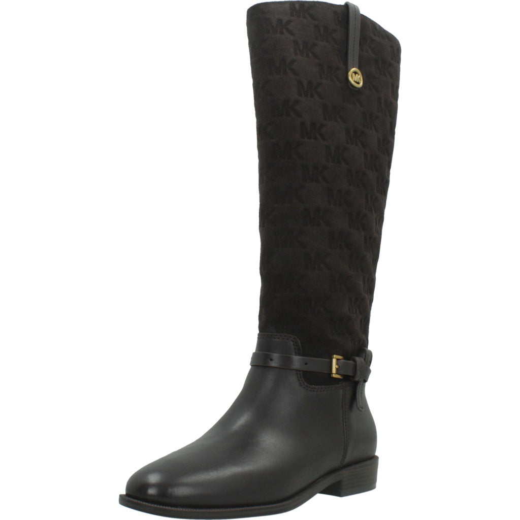 MICHAEL KORS BEVERLY FLAT BOOT en color MARRON  (1)