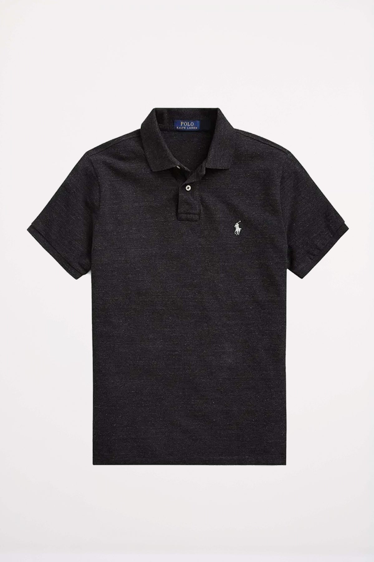 POLO RALPH LAUREN CUSTOM SLIM FIT PIQUE POLO SHIRT en color NEGRO  (2)