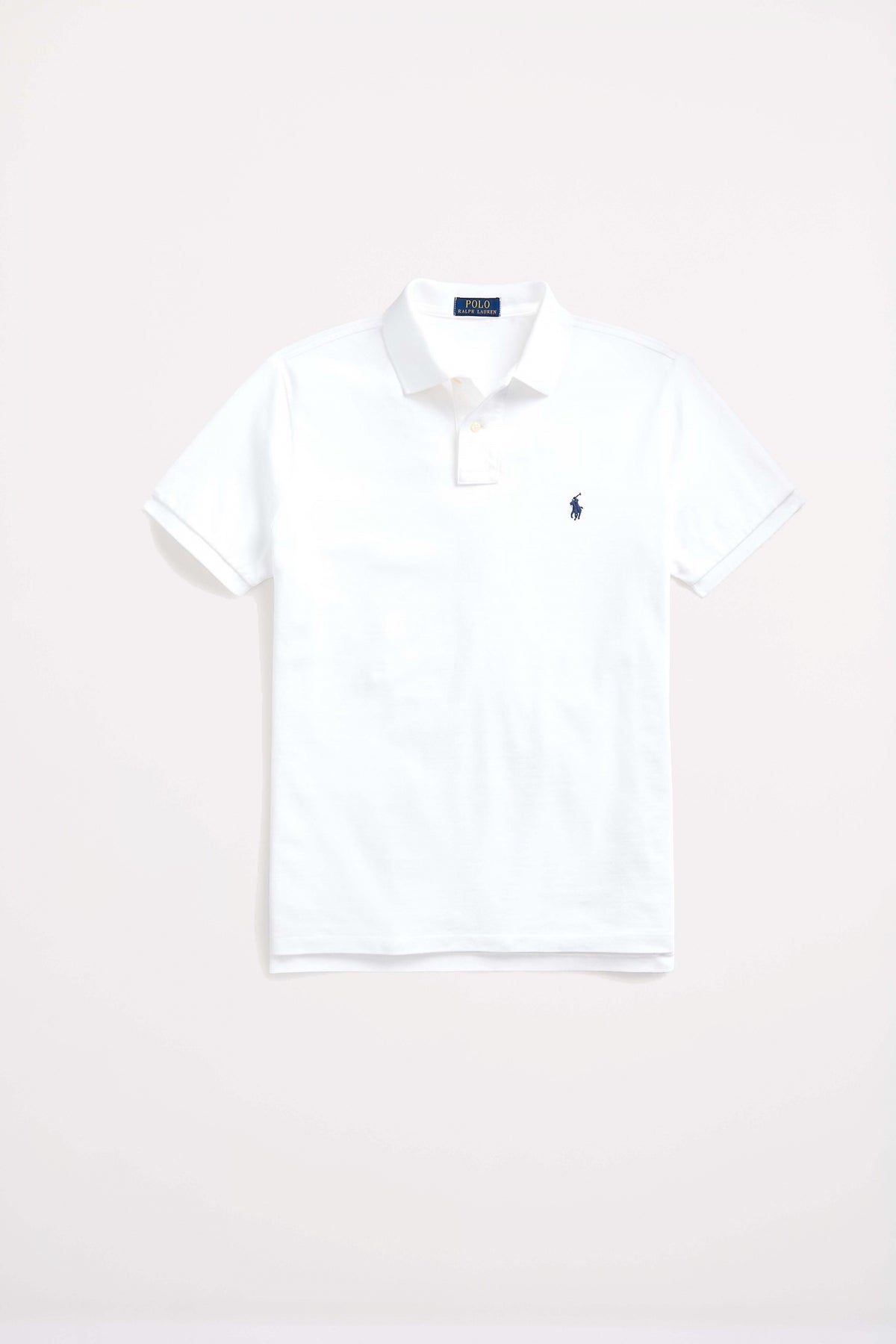 POLO RALPH LAUREN CUSTOM SLIM FIT POLO SHIRT en color BLANCO  (2)