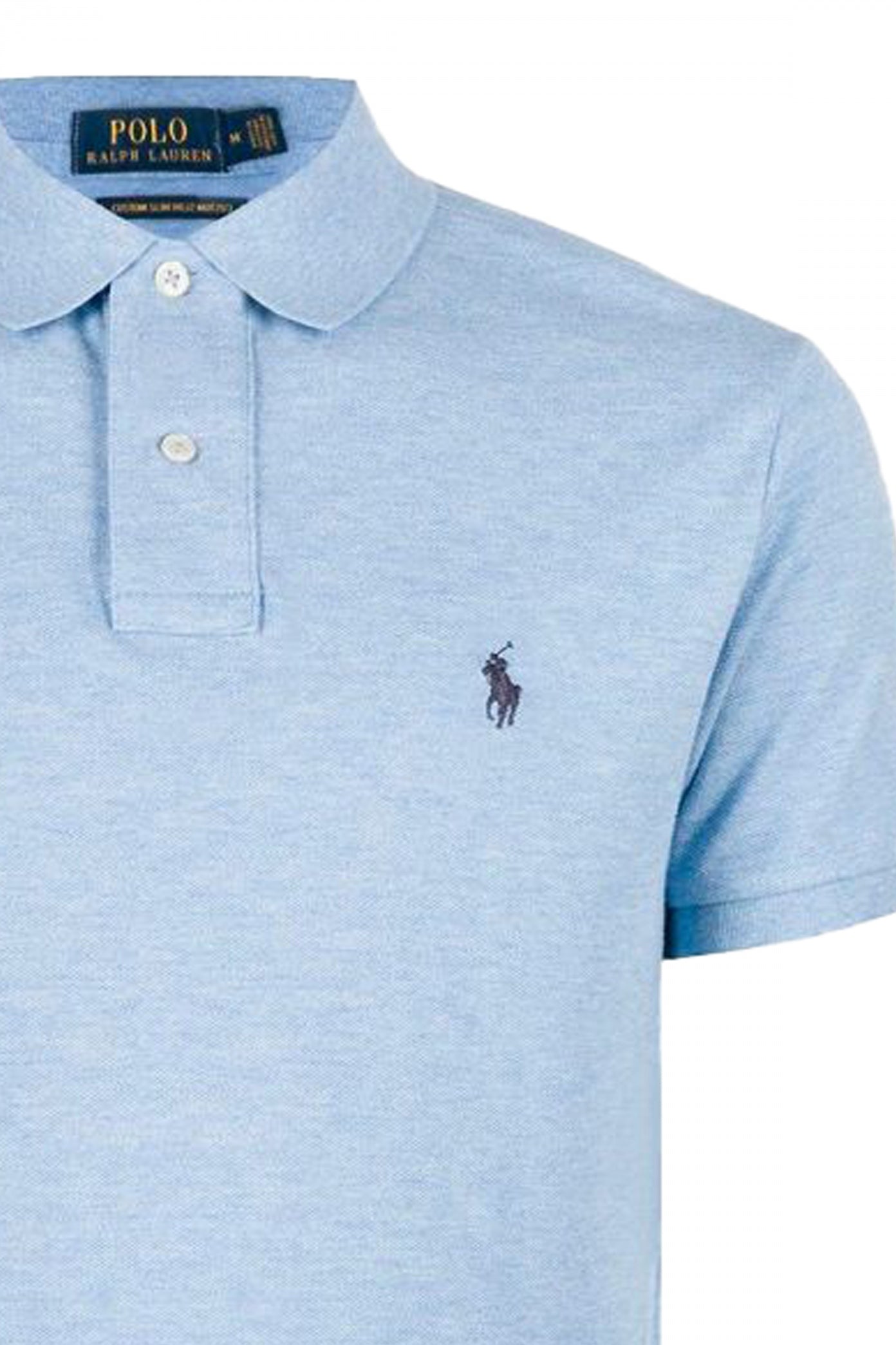 POLO RALPH LAUREN CUSTOM SLIM FIT POLO SHIRT en color AZUL  (2)