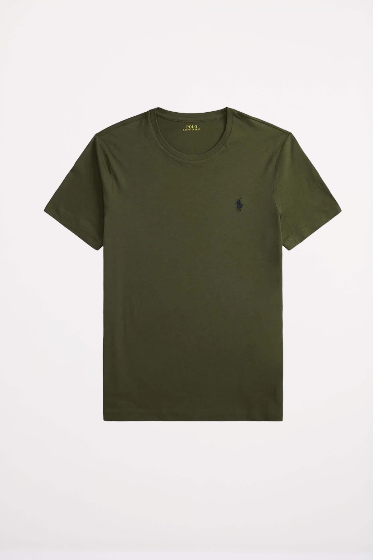 POLO RALPH LAUREN CUSTOM SLIM FIT CREWNECK T-SHIRT en color VERDE  (2)