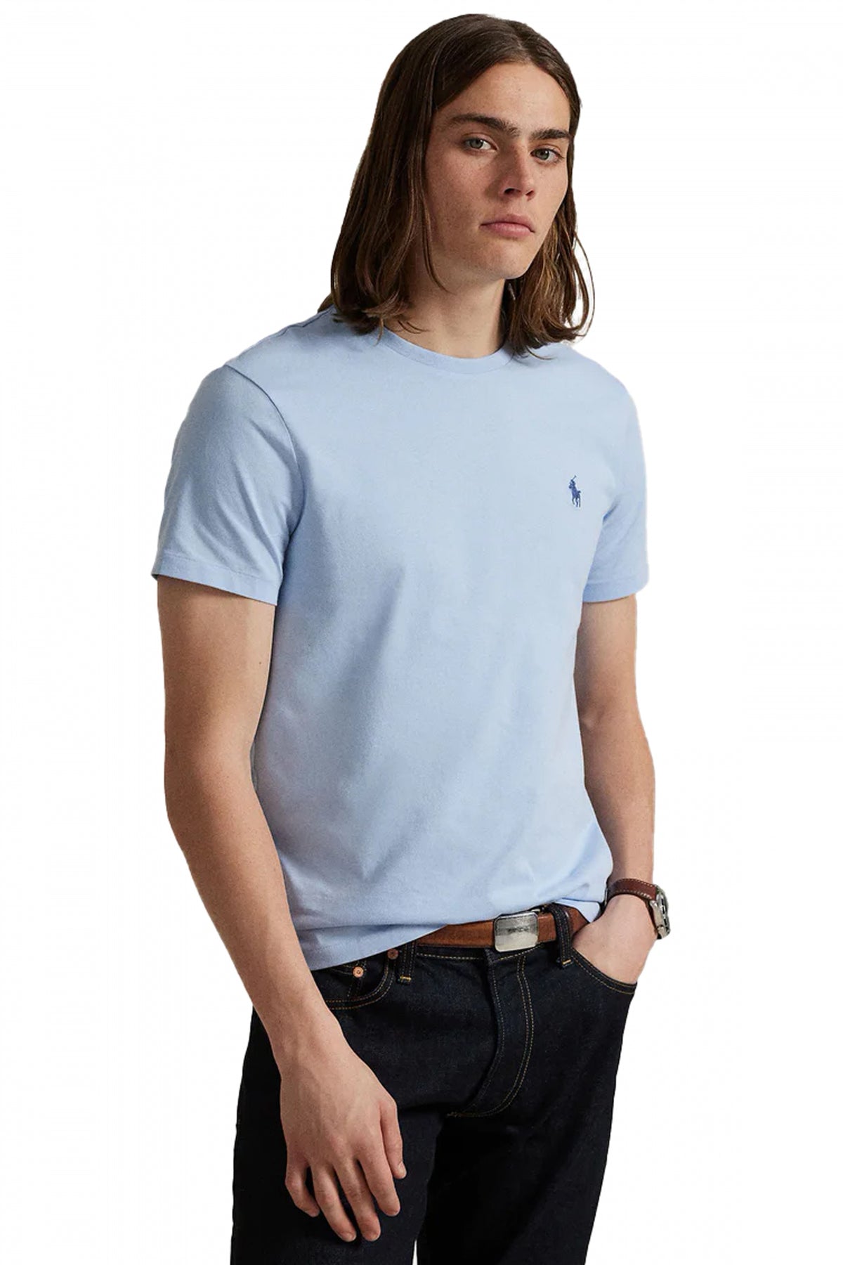 POLO RALPH LAUREN CLASSIC FIT COTTON T-SHIRT en color AZUL  (1)