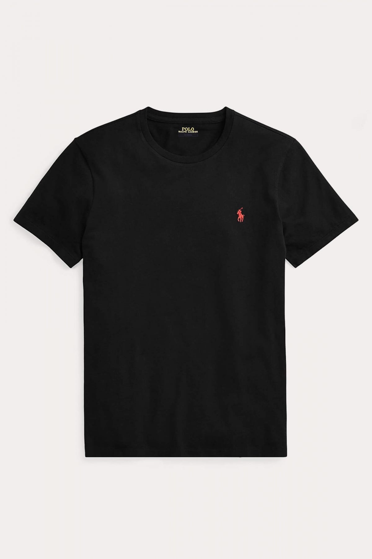 POLO RALPH LAUREN CUSTOM SLIM FIT CREWNECK T-SHIRT en color NEGRO  (3)