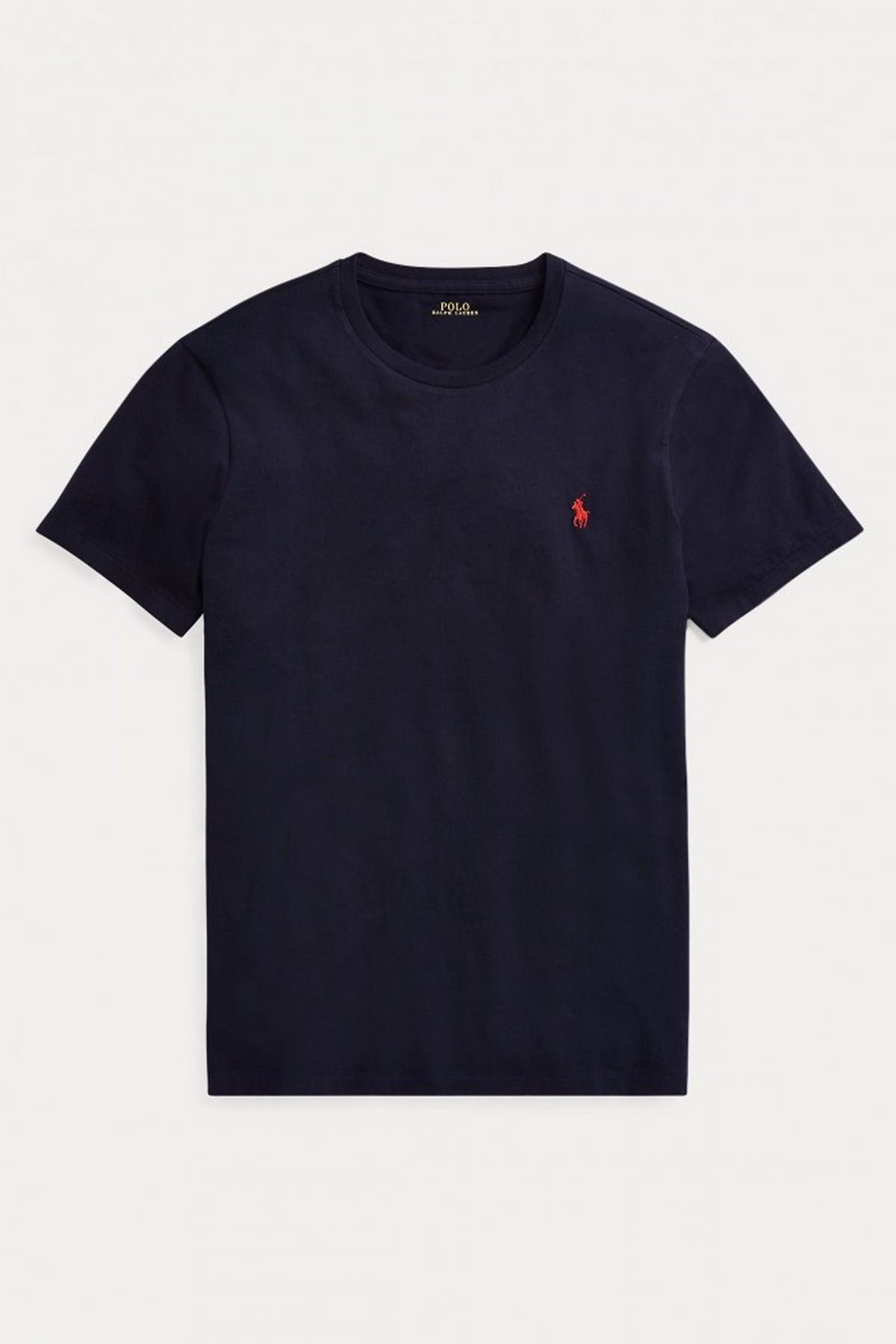 POLO RALPH LAUREN CUSTOM SLIM FIT CREWNECK T-SHIRT en color AZUL  (3)