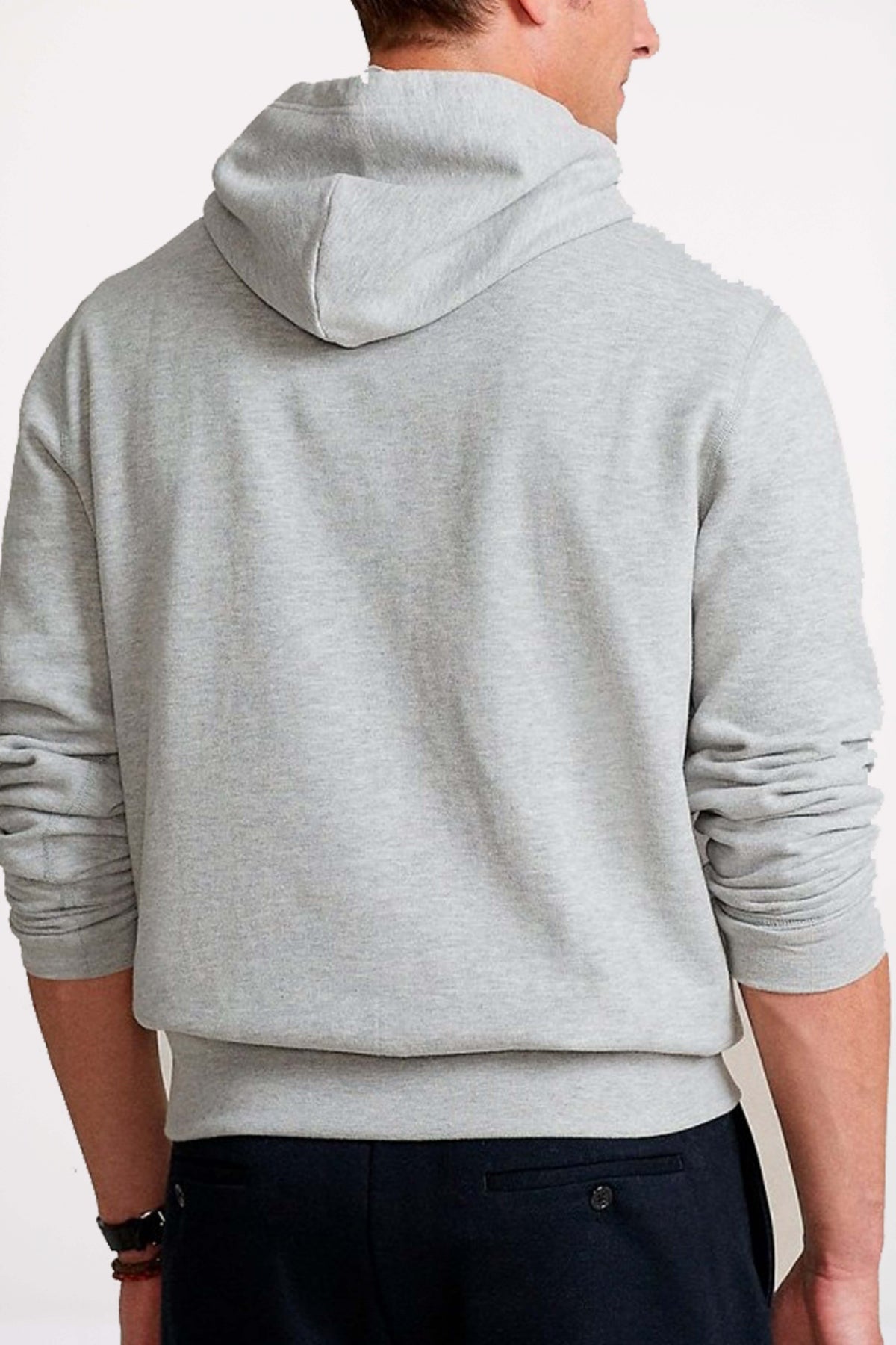 POLO RALPH LAUREN CLASSIC FIT PULLOVER HOODIE en color GRIS  (3)