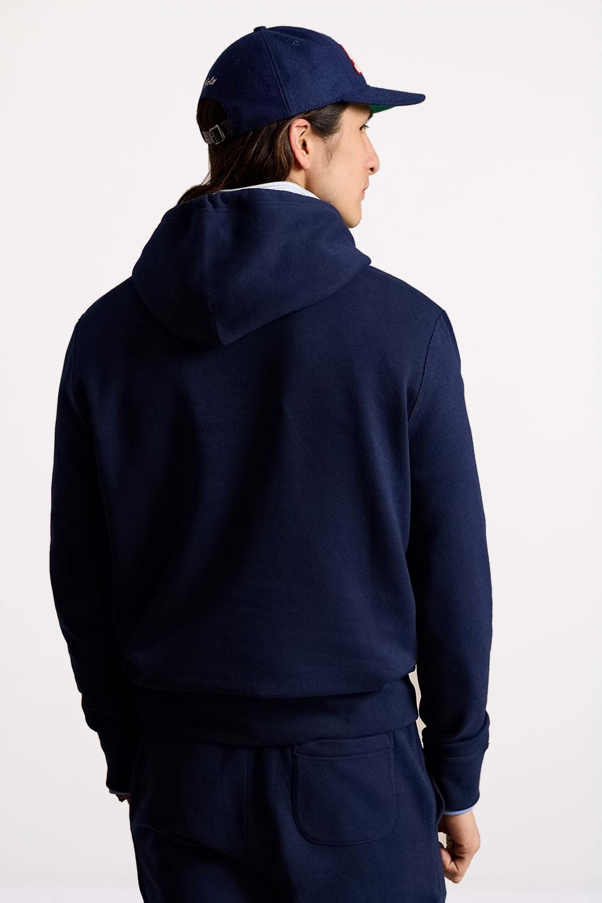 POLO RALPH LAUREN CLASSIC FIT HOODED SWEATSHIRT en color AZUL  (3)