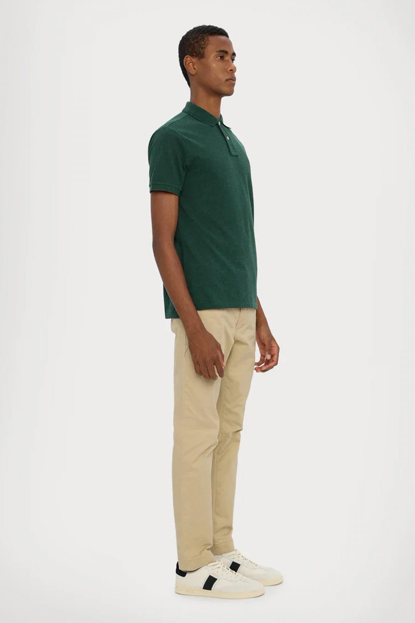 POLO RALPH LAUREN CUSTOM SLIM FIT POLO SHIRT en color VERDE  (3)