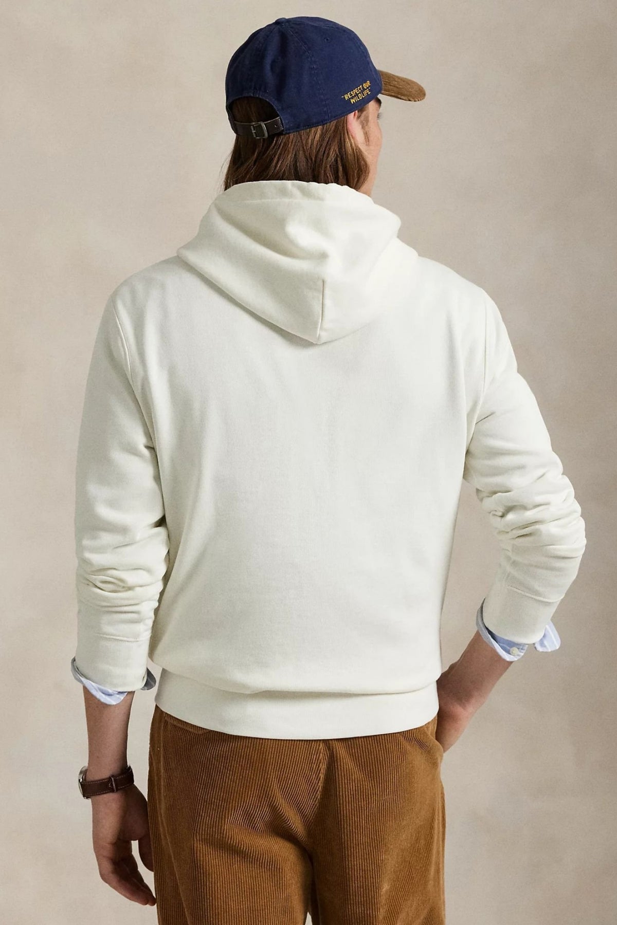 POLO RALPH LAUREN HOODED LONG SLEEVE SWEATSHIRT en color BLANCO  (3)