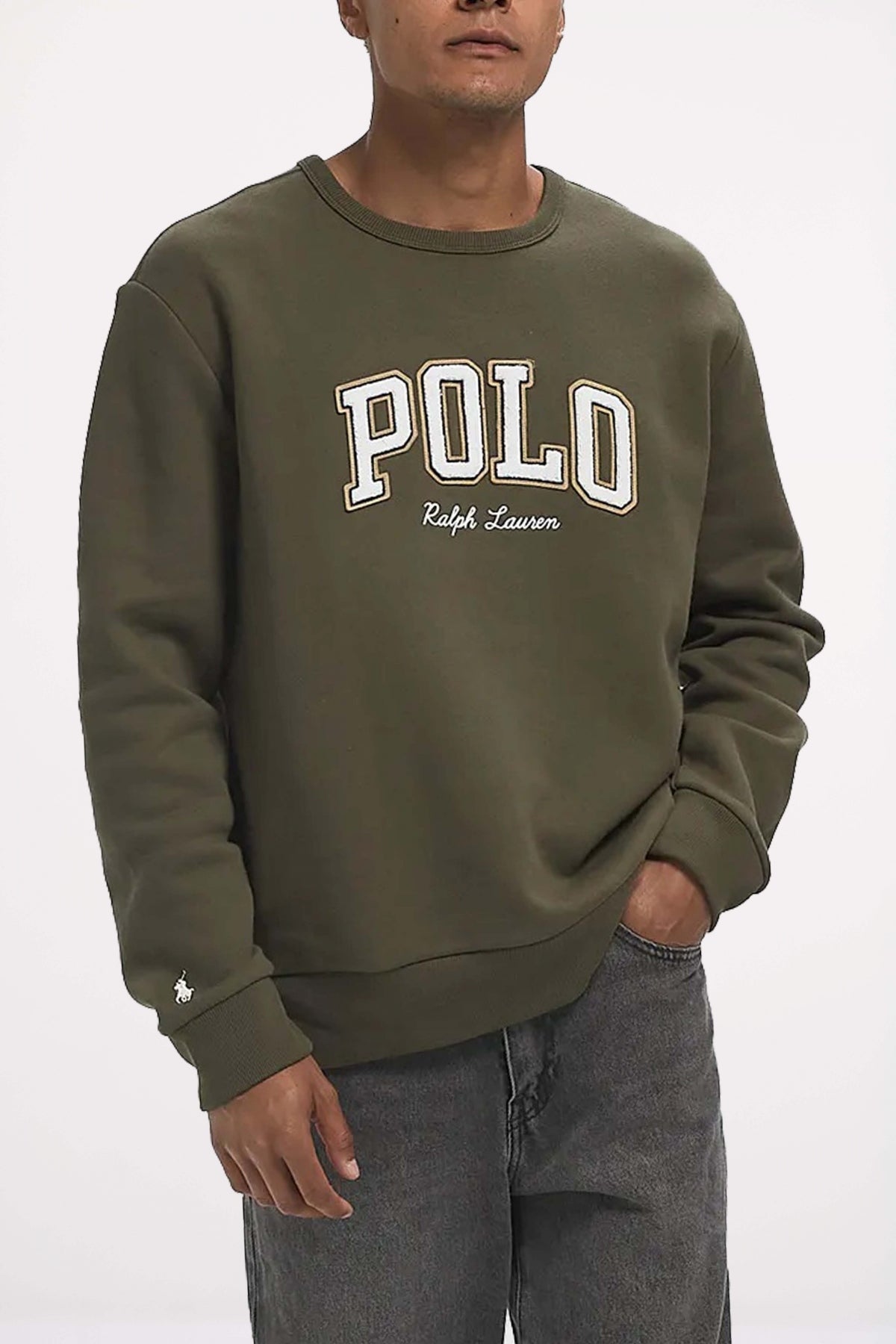 POLO RALPH LAUREN LONG SLEEVE SWEATSHIRT en color VERDE  (1)