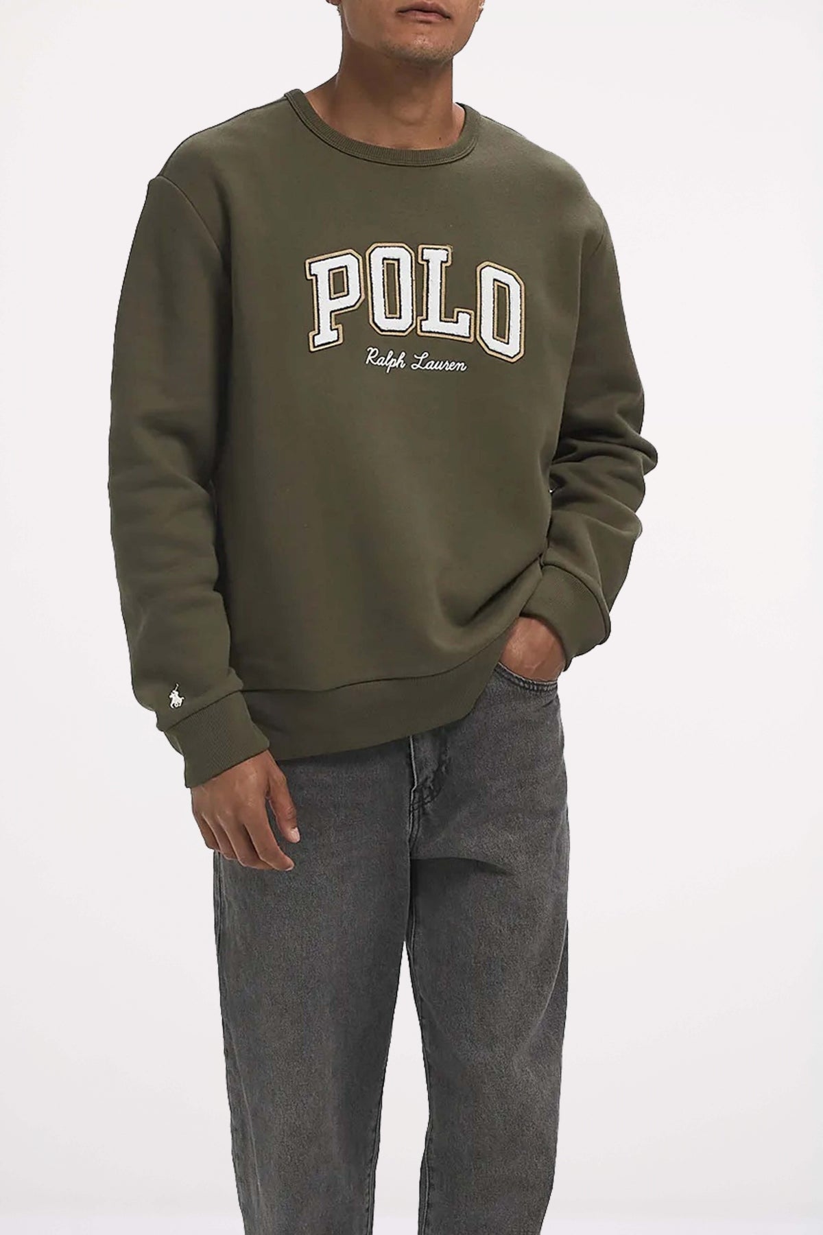 POLO RALPH LAUREN LONG SLEEVE SWEATSHIRT en color VERDE  (3)