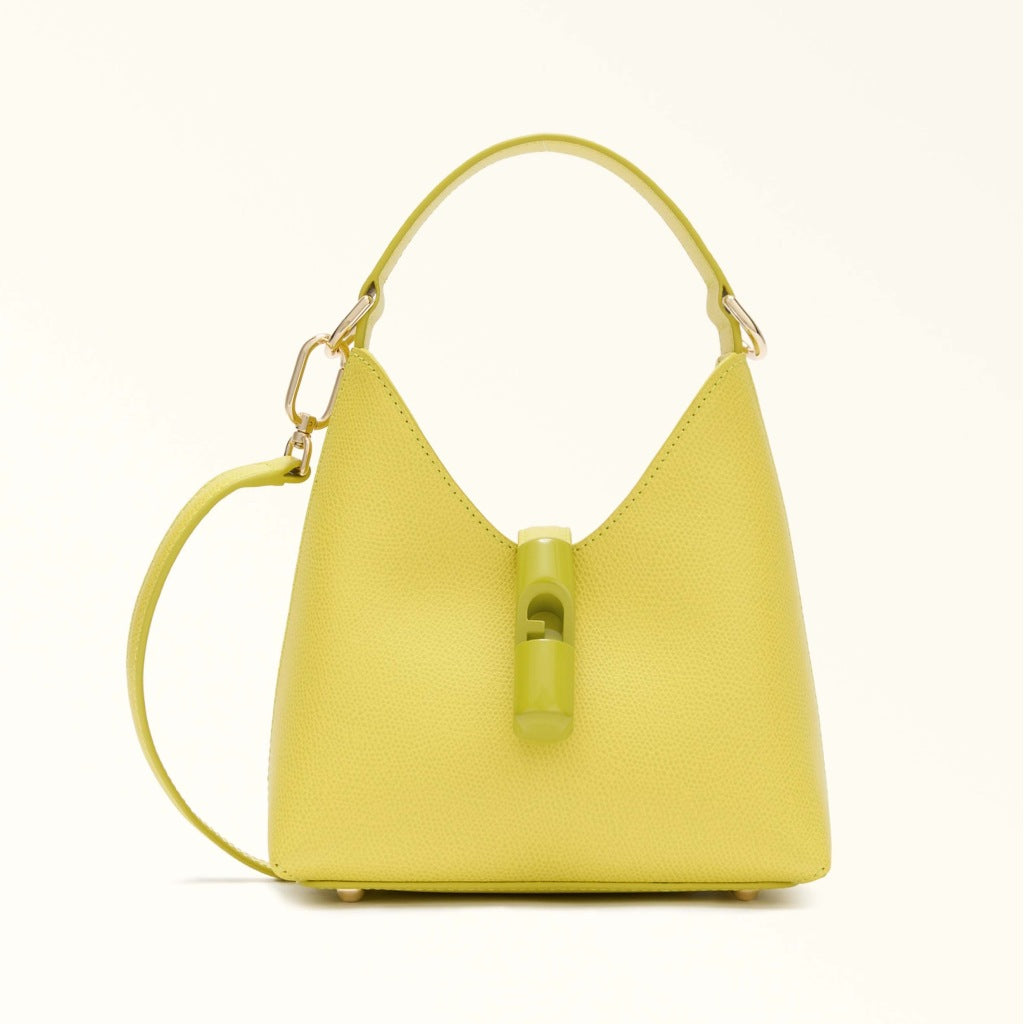 FURLA IRADE MINI HOB en color AMARILLO  (4)