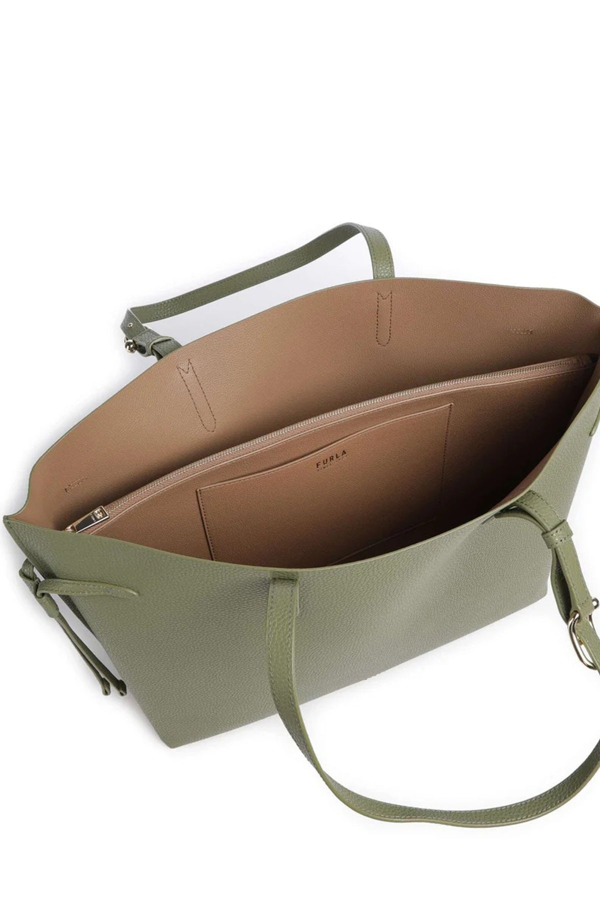 FURLA WB BX AVA L TOTE en color VERDE  (3)