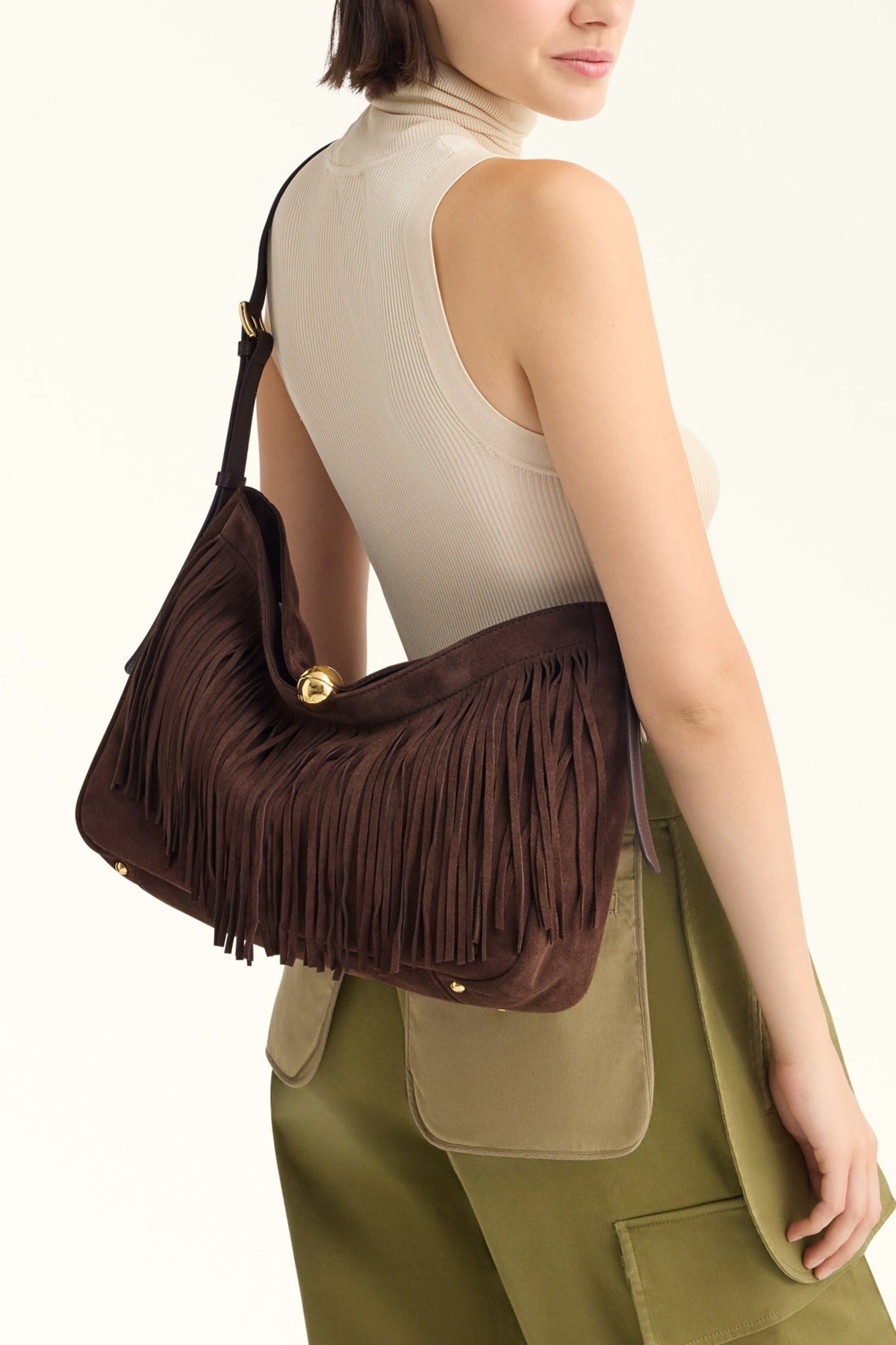 FURLA WB BX SFERA SOFT L SHOULDE en color MARRON  (1)