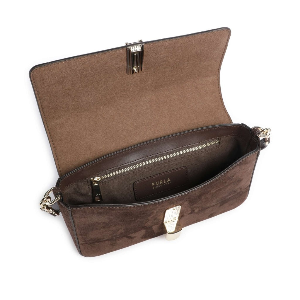 FURLA WB BX RIDE S CROSSBODY en color MARRON  (6)