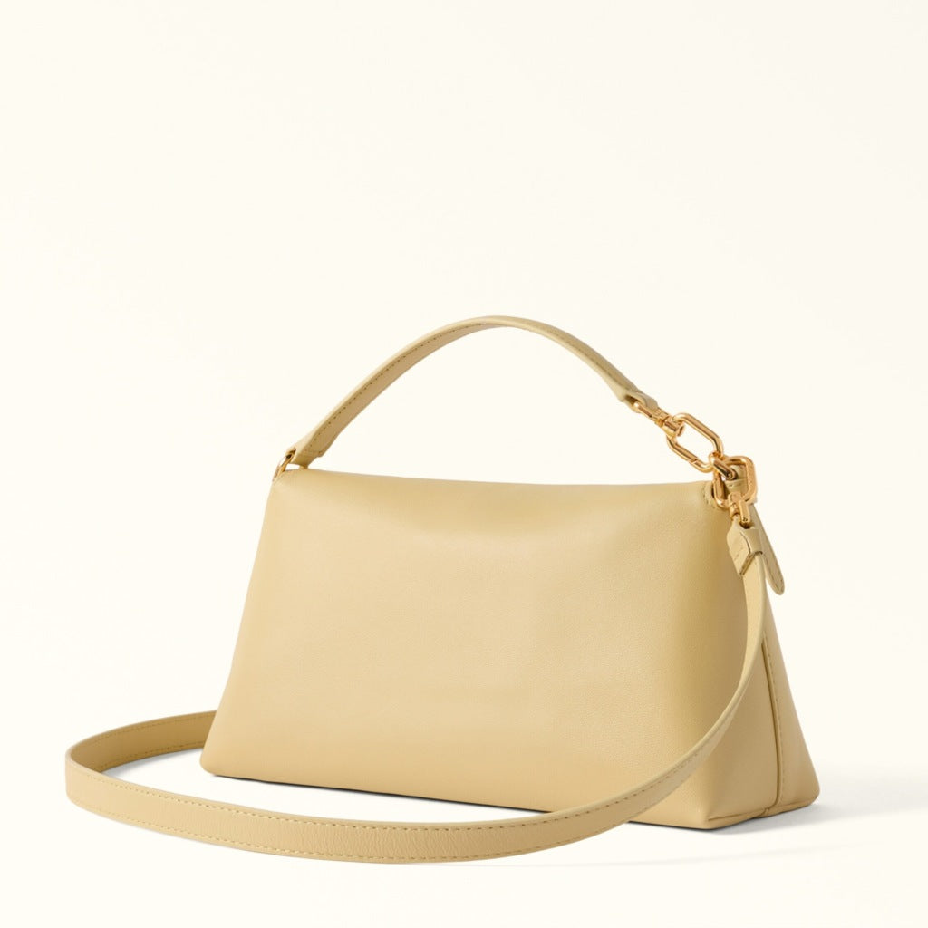 FURLA WE BX SFERA SOFT MINI CROS en color AMARILLO  (5)