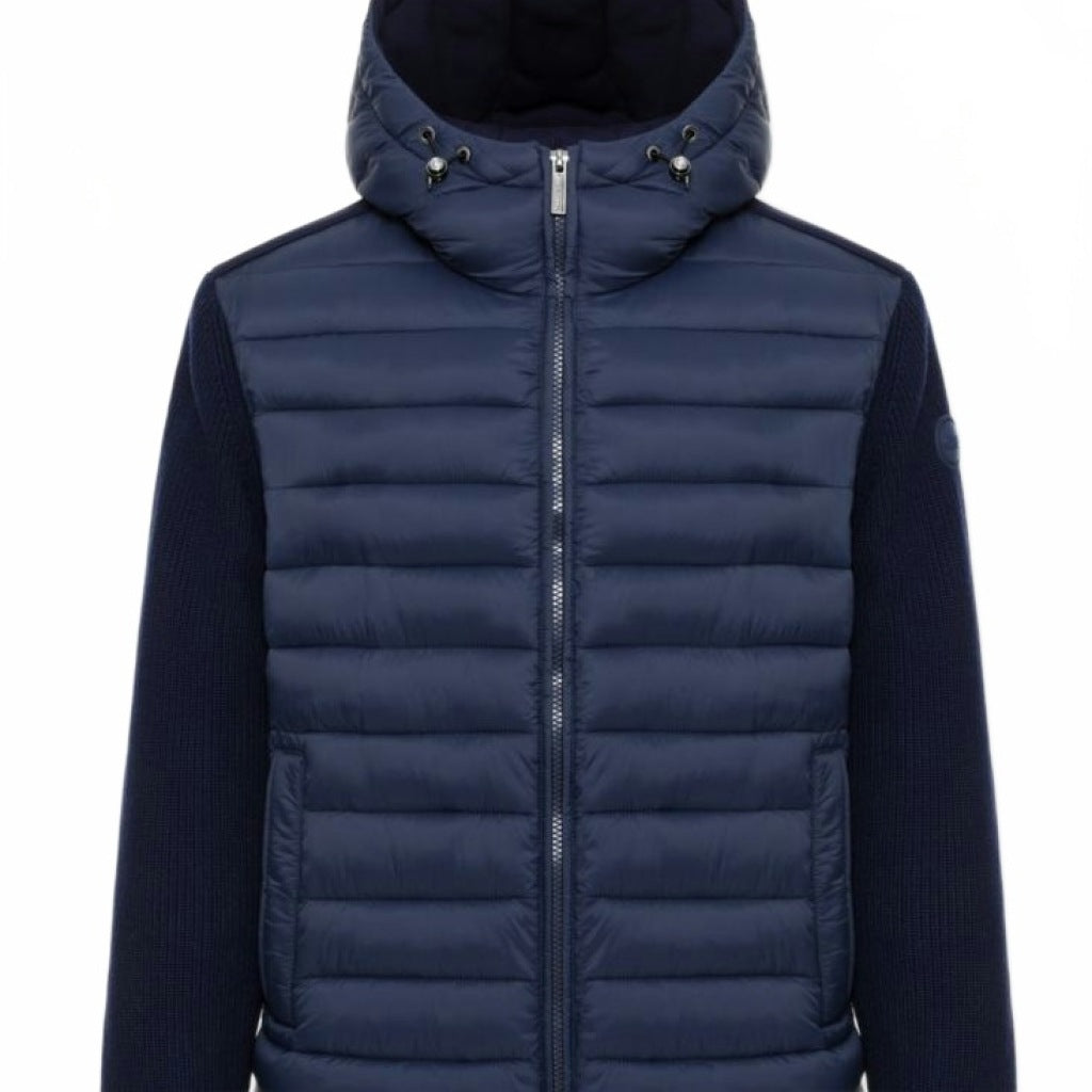 COLMAR C MULTI MATERIAL HOODIE JAC en color AZUL  (4)