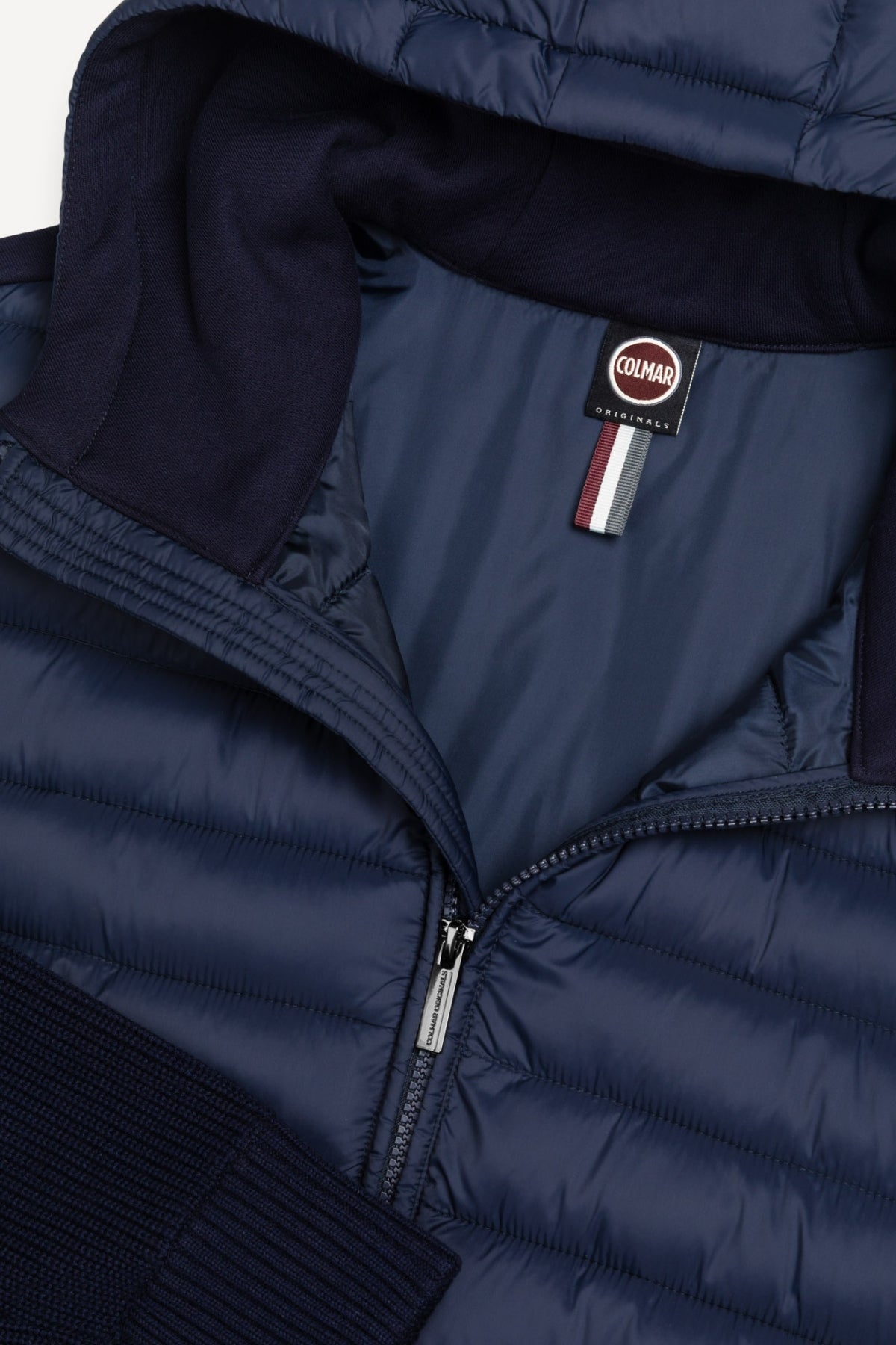 COLMAR C MULTI MATERIAL HOODIE JAC en color AZUL  (3)