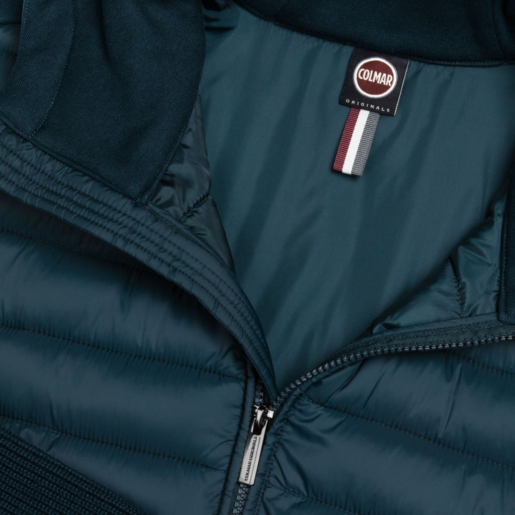 COLMAR C MULTI MATERIAL HOODIE JAC en color VERDE  (6)