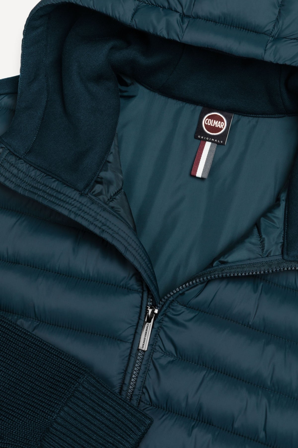 COLMAR C MULTI MATERIAL HOODIE JAC en color VERDE  (3)