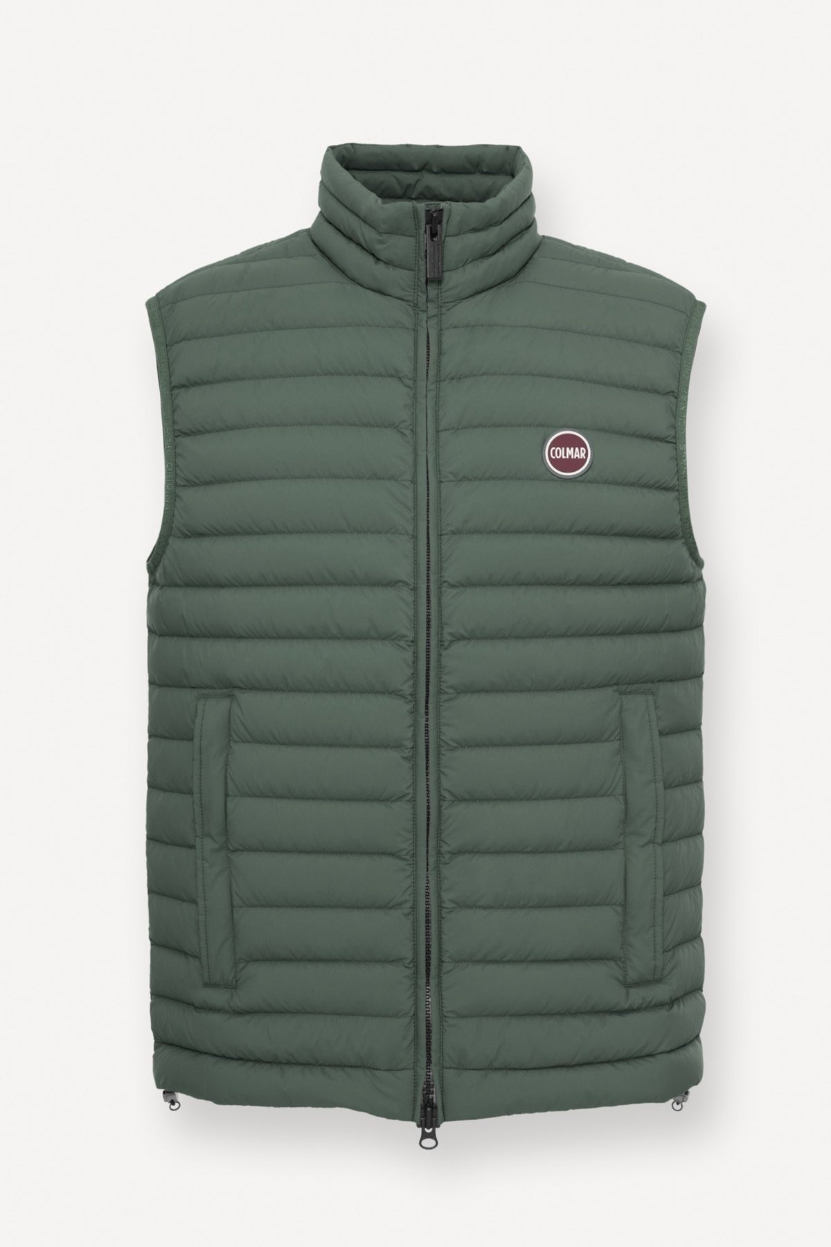 COLMAR C QUILTED VEST NATURAL DOWN en color VERDE  (1)