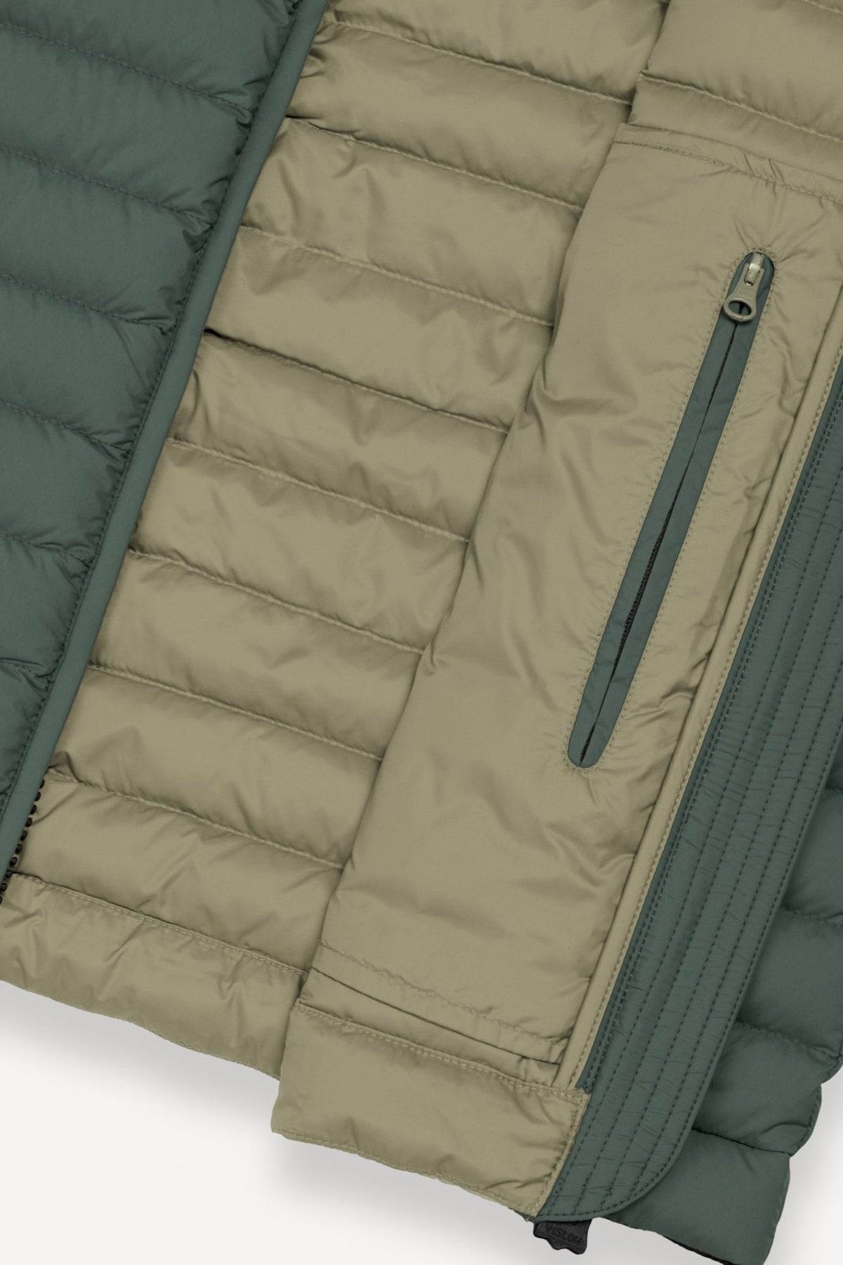 COLMAR C QUILTED VEST NATURAL DOWN en color VERDE  (3)