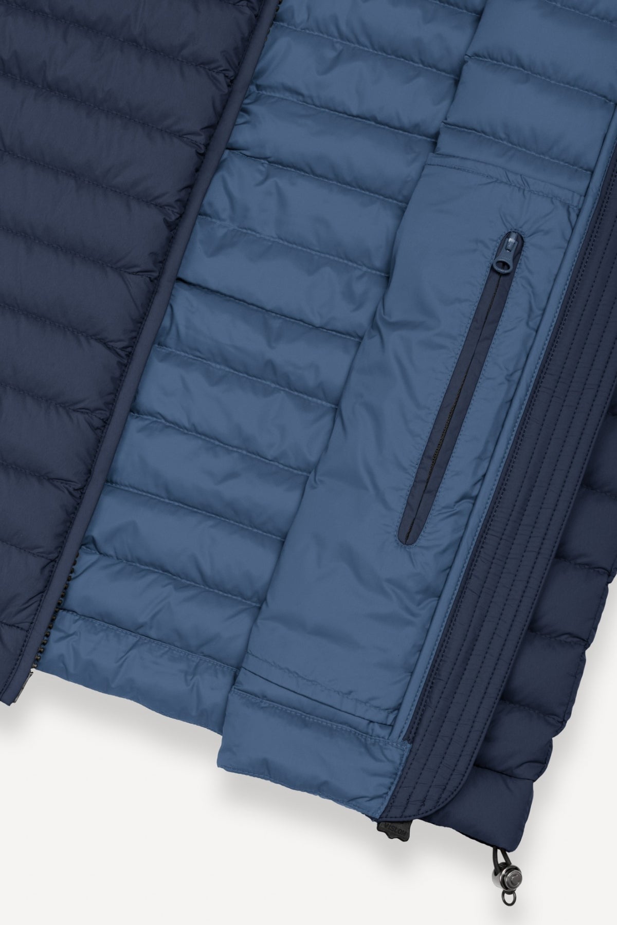 COLMAR C QUILTED VEST NATURAL DOWN en color AZUL  (3)