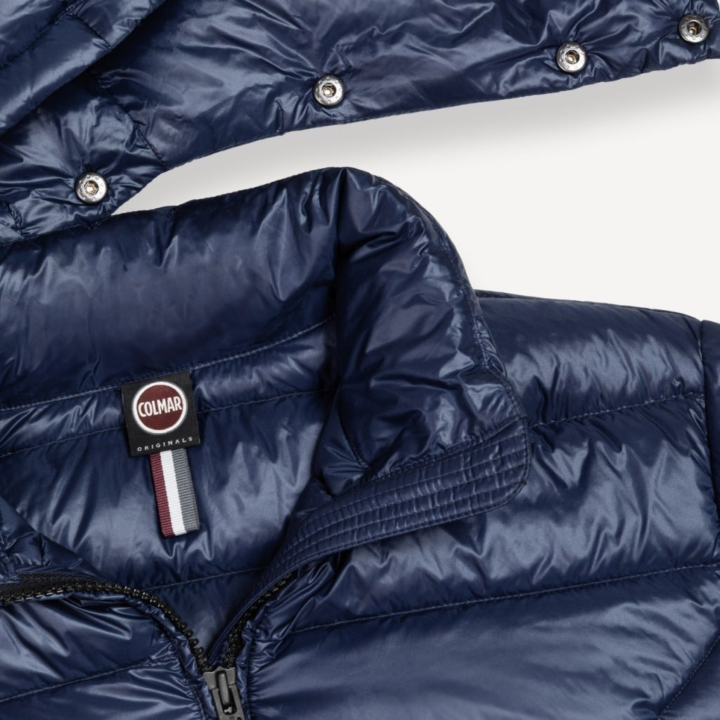 COLMAR R QUILTED DETACHEABLE HOODI en color AZUL  (6)