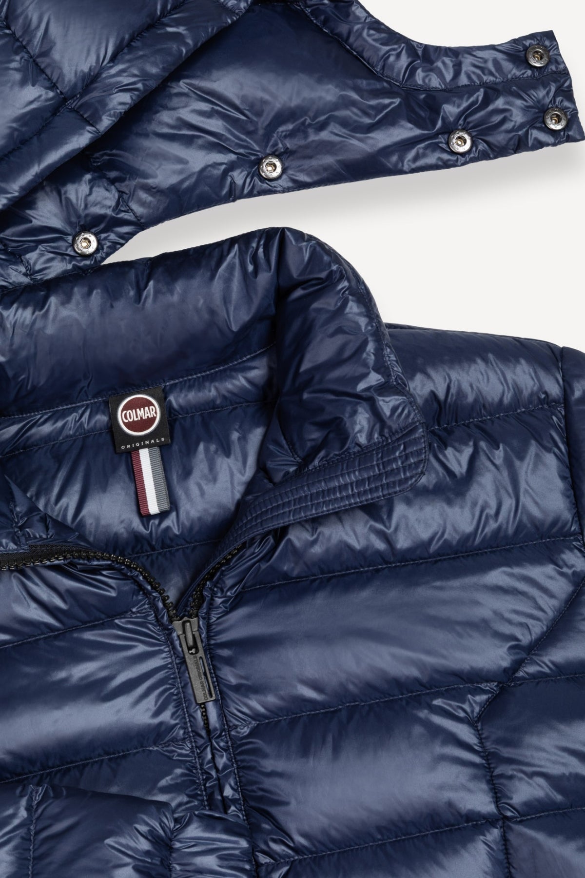 COLMAR R QUILTED DETACHEABLE HOODI en color AZUL  (3)