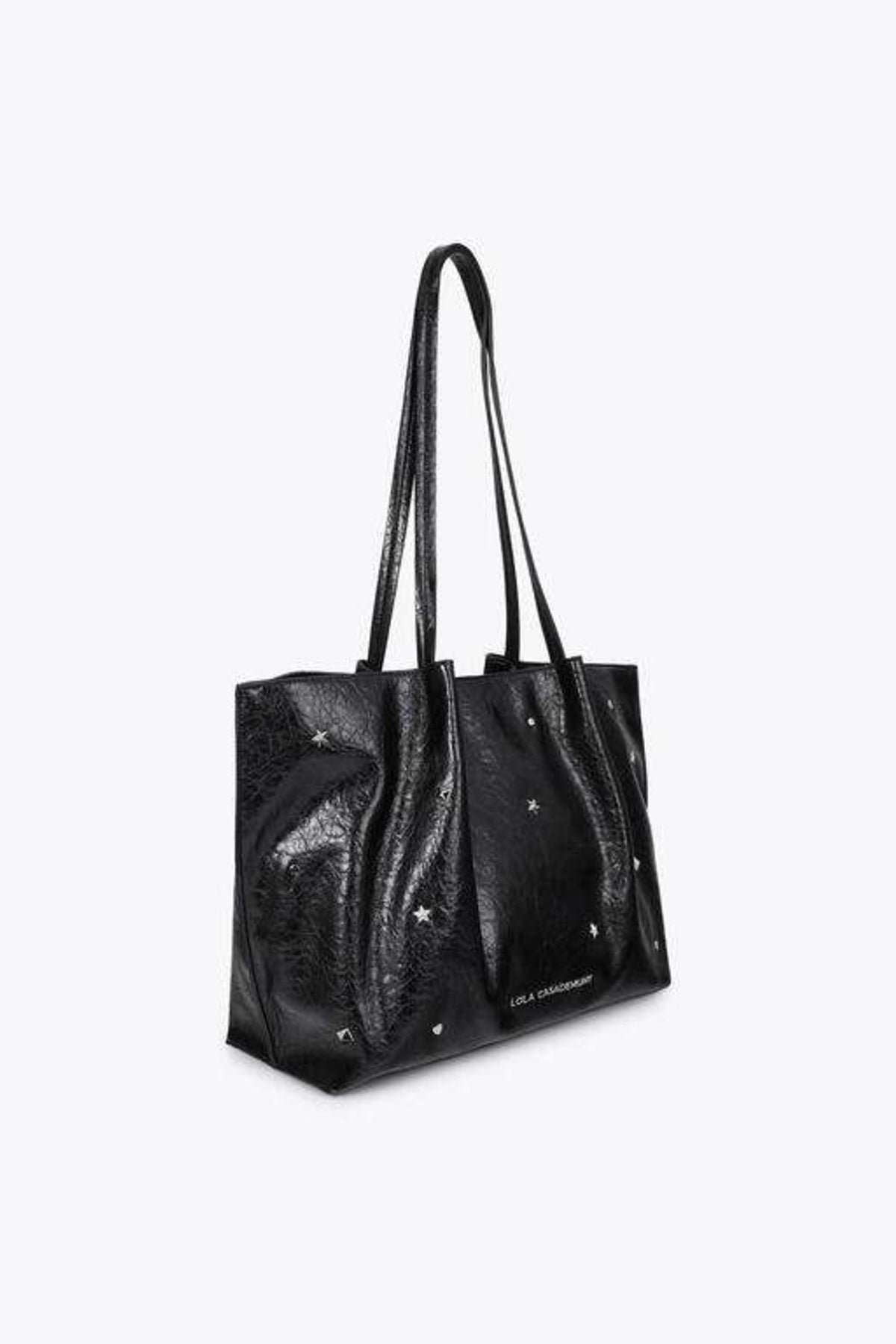 LOLA CASADEMUNT SHOPPER STUDDED STAR AND HEART en color NEGRO  (4)