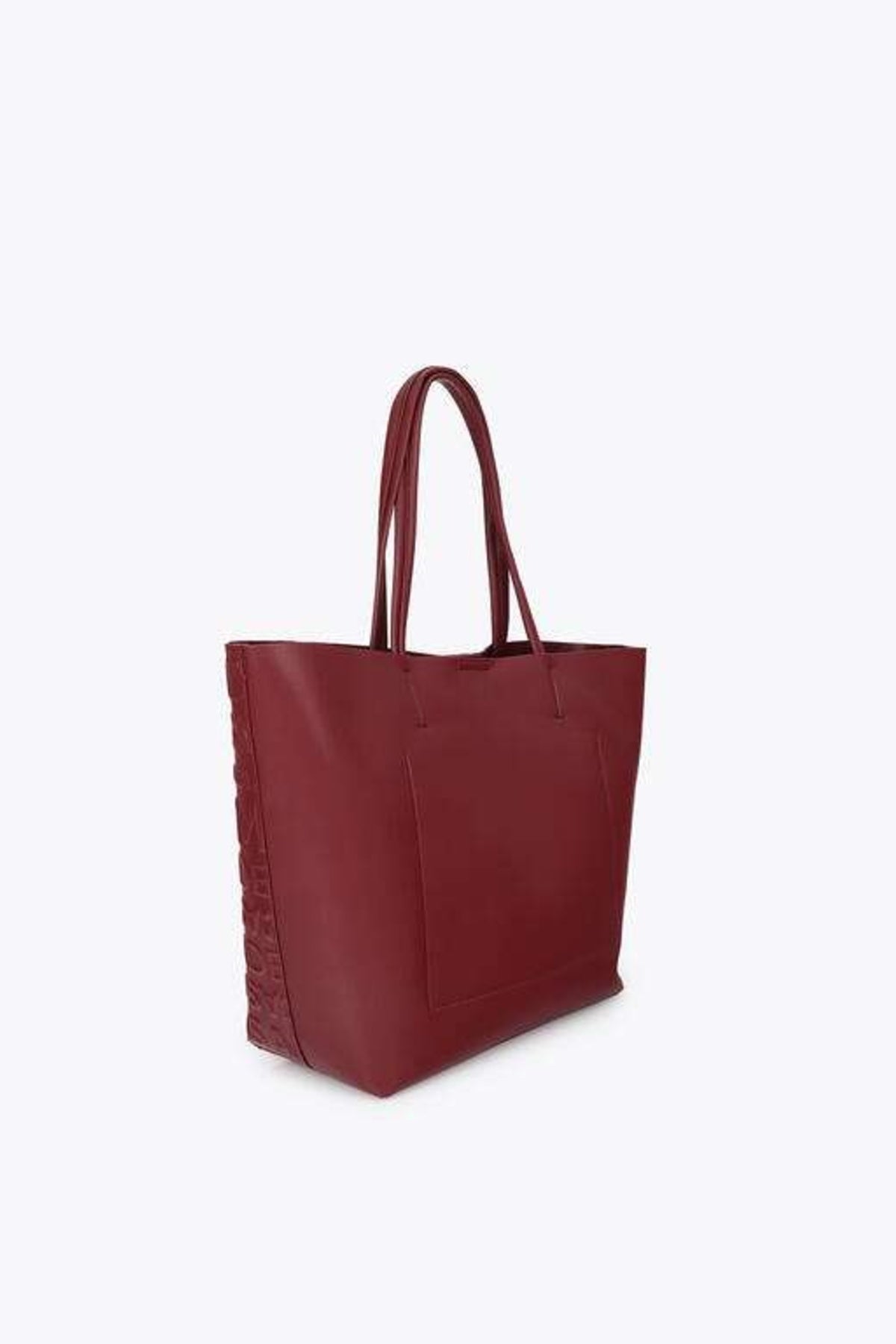 LOLA CASADEMUNT BASIC SHOPPER en color BURDEOS  (2)