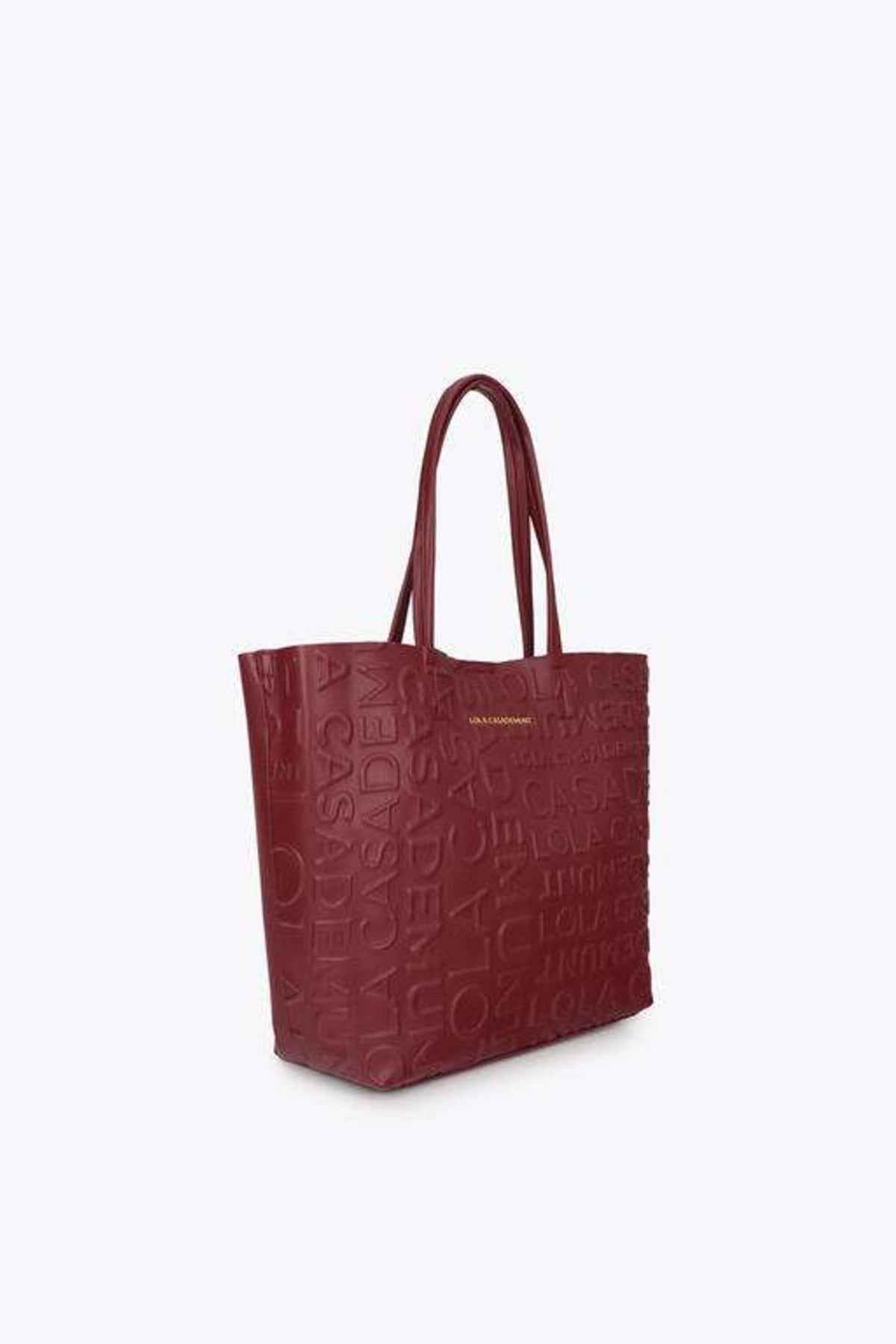 LOLA CASADEMUNT BASIC SHOPPER en color BURDEOS  (5)