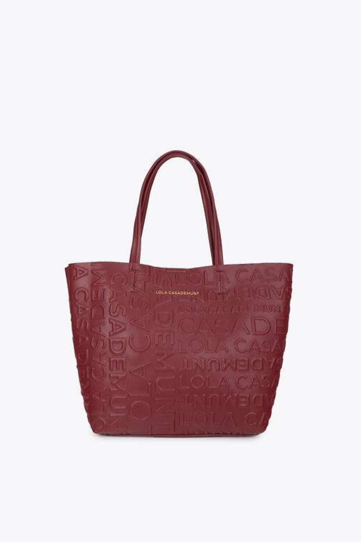 LOLA CASADEMUNT BASIC SHOPPER en color BURDEOS  (6)