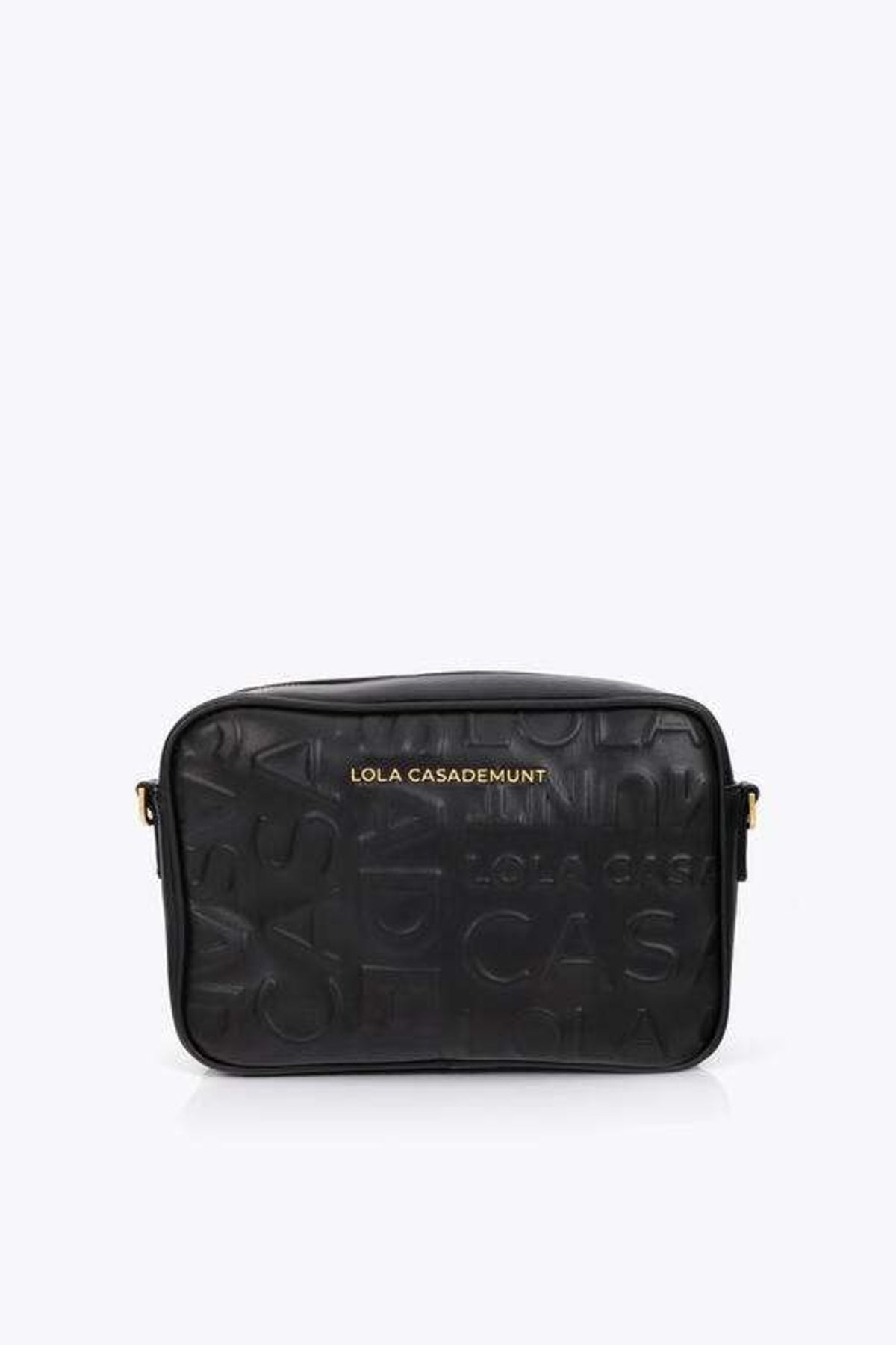 LOLA CASADEMUNT BASIC SHOULDER BAG en color NEGRO  (3)