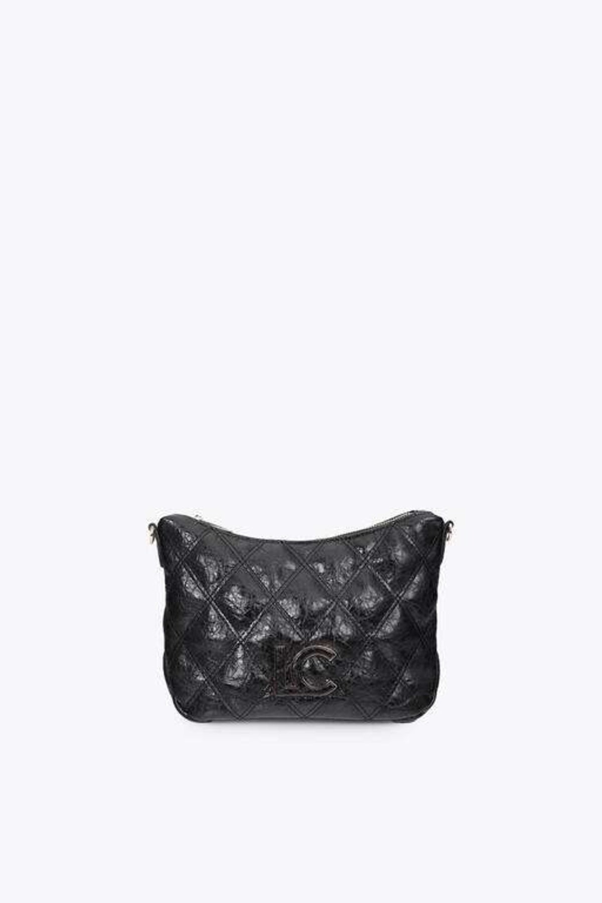 LOLA CASADEMUNT PADDED SHOULDER STRAP WITH DOUBLE STITCH en color NEGRO  (3)