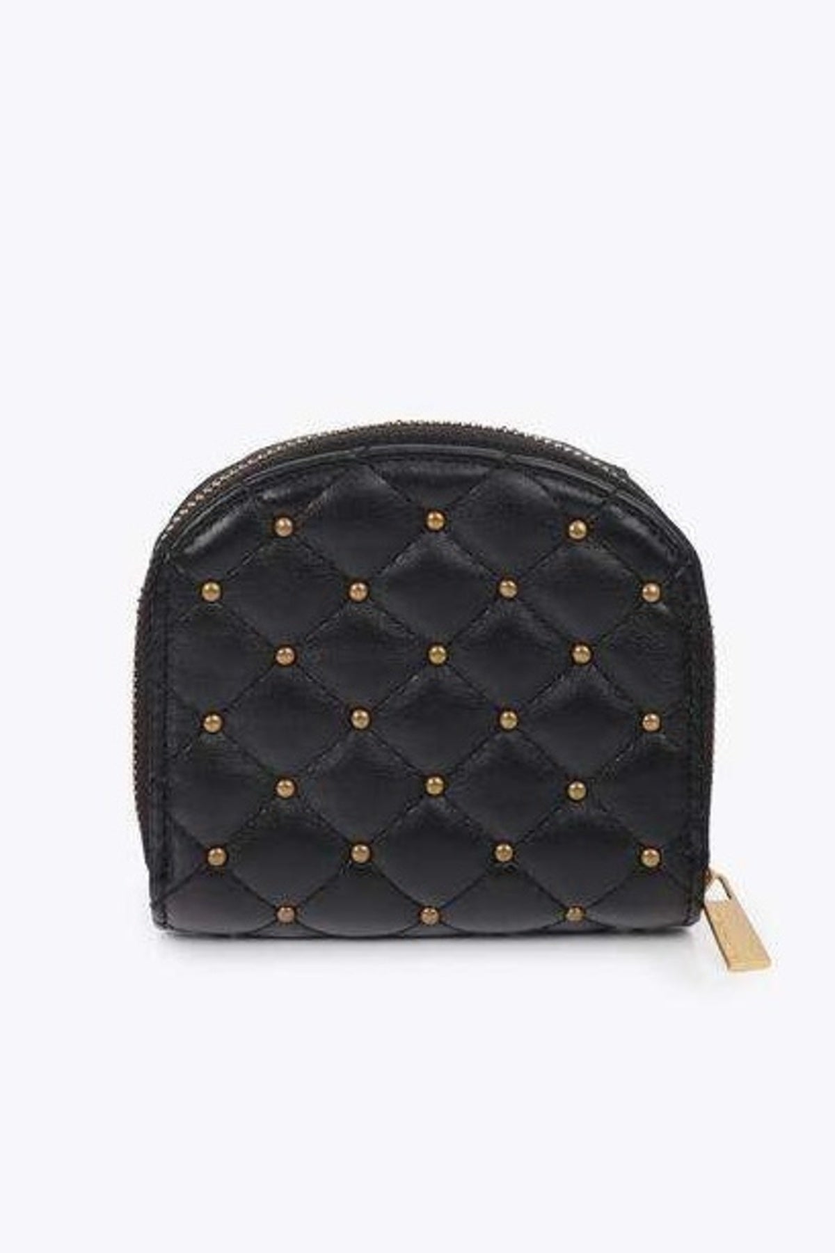 LOLA CASADEMUNT PADDED FAUX LEATHER COIN PURSE WITH MINI en color NEGRO  (2)