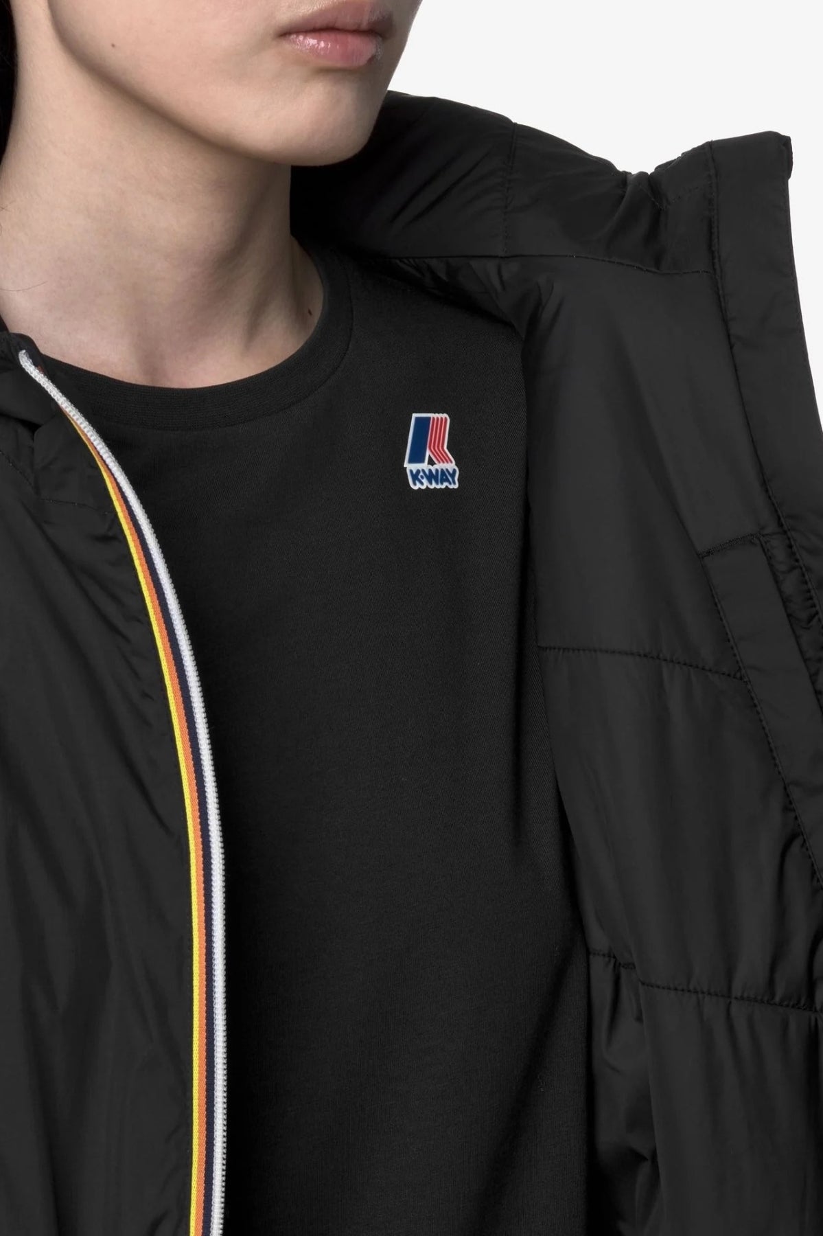 K-WAY LE VRAI . DELIA WARM en color NEGRO  (4)