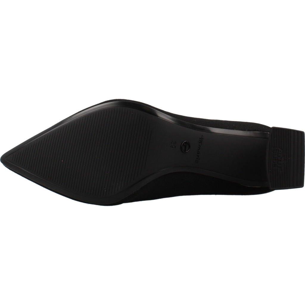 TAMARIS   BOTIN TACON en color NEGRO  (6)