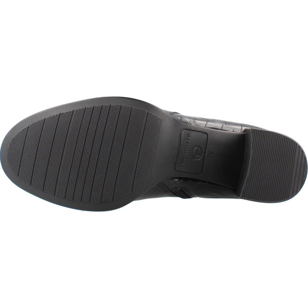 TAMARIS   BOTIN TACON en color NEGRO  (6)