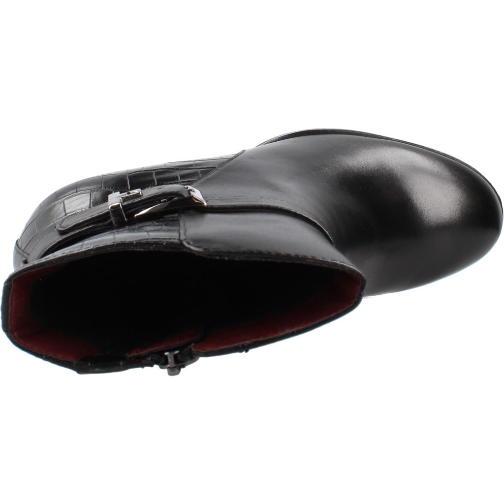 TAMARIS   BOTIN TACON en color NEGRO  (7)