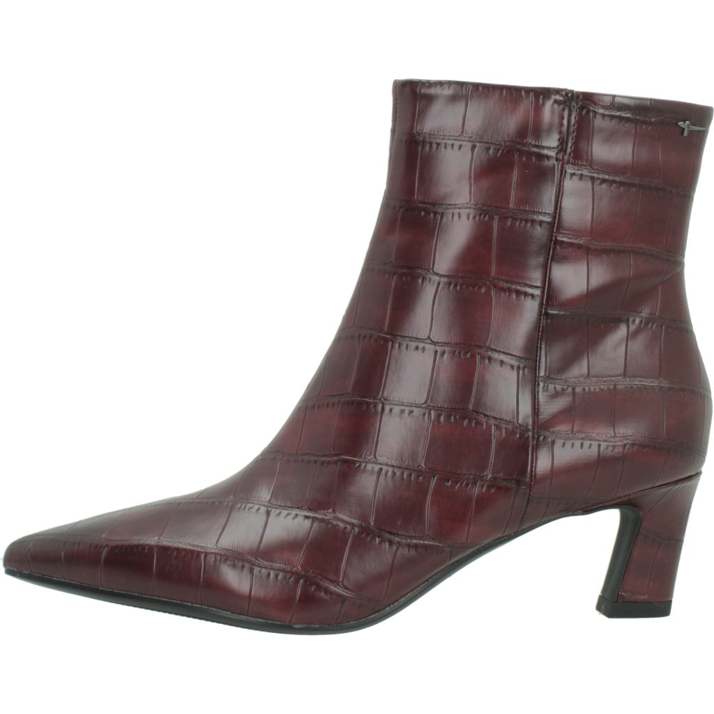 TAMARIS   BOTIN TACON en color BURDEOS  (2)
