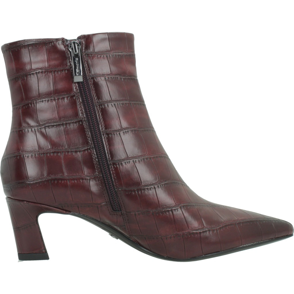 TAMARIS   BOTIN TACON en color BURDEOS  (4)
