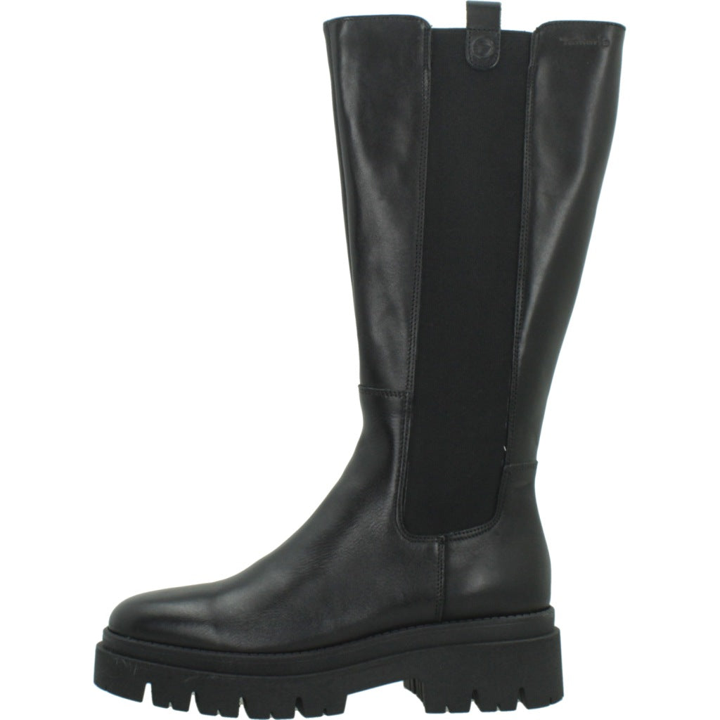 TAMARIS   BOTA ALTA en color NEGRO  (2)