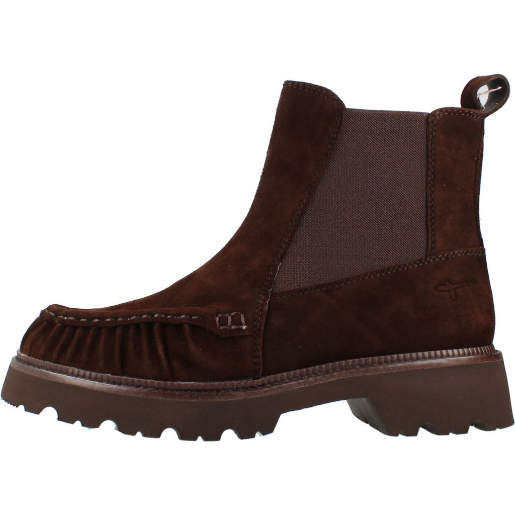 TAMARIS   BOTIN GOMAS LATERALES en color MARRON  (2)