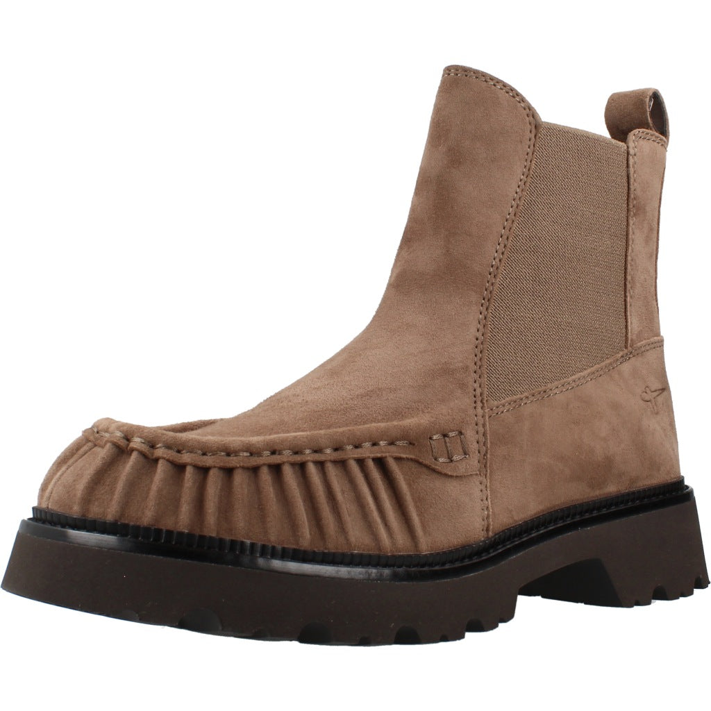 TAMARIS   BOTIN GOMAS LATERALES en color MARRON CLARO  (1)
