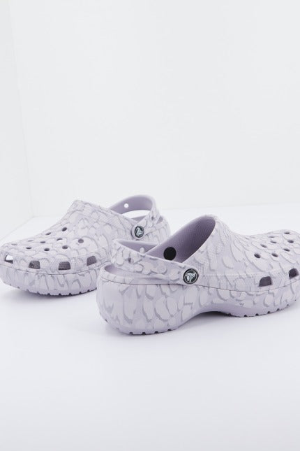 CROCS CLASSIC PLATFORM  HER CLOG en color VIOLETA  (2)